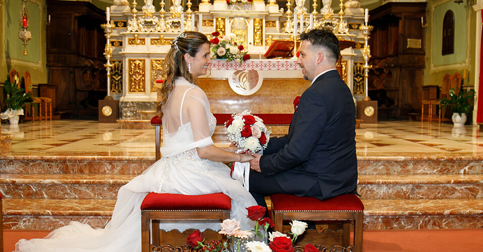 Matrimonio di Claudia e Umberto alla Chiesa di San Giorgio Martire e ricevimento presso La Canonica di Bernate Ticino<br />